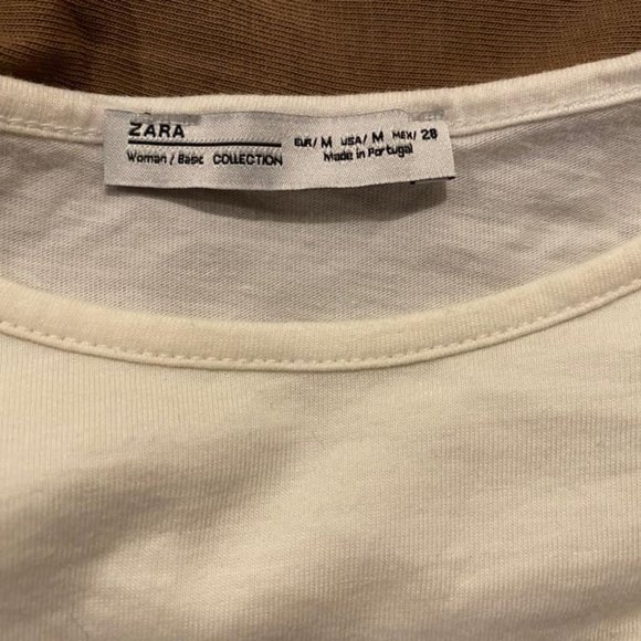 Zara cross ruffle shirt - Picture 1 of 2